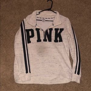 SOLD PINK pullover quarter zip